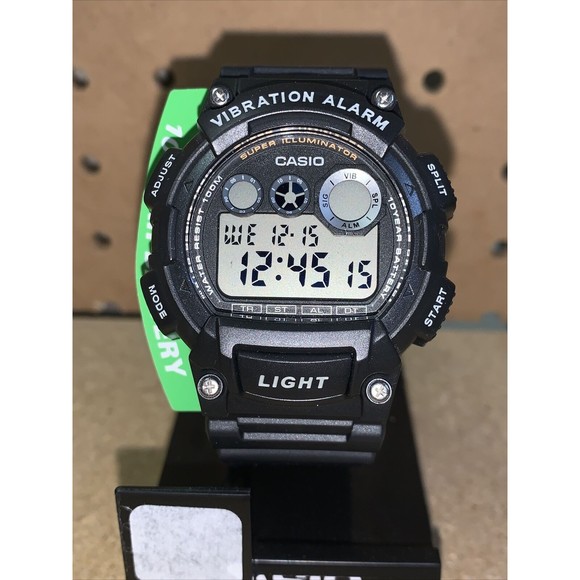 Casio W735H-1AV Men’s Digital Sport Watch Dual Time Countdown Timer Stopwatch - Picture 2 of 8